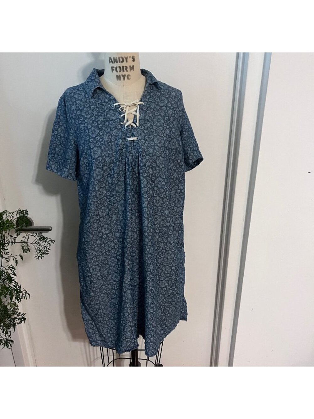 GAP MATERNITY  Tencel‎ Denim Flower Print Dress Size  Small